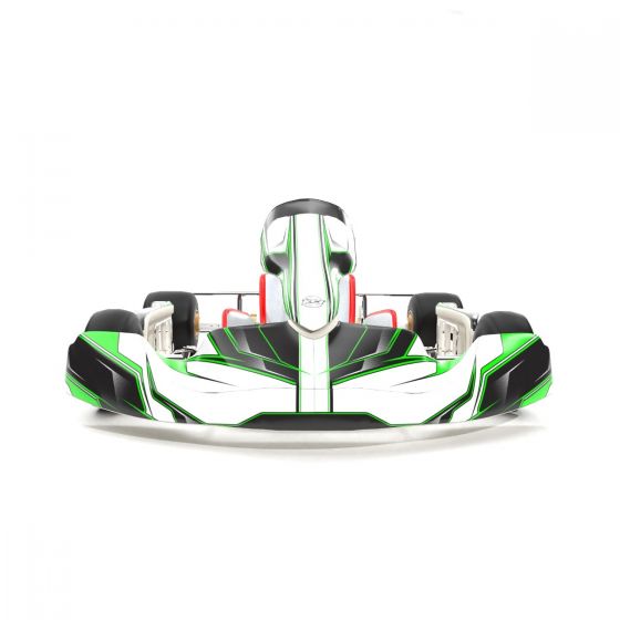 Hyper Green Kart Graphics Kit Front Low View