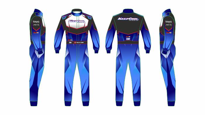 Custom KeepCool custom race suit design