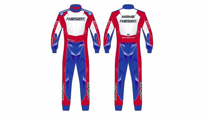 MSport custom kart suit design by Kartdavid