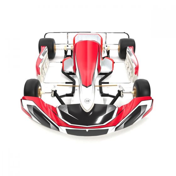 Meteor Red Kart Graphics Kit Front High View