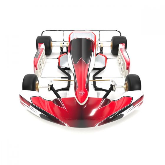 Prox Red Kart Graphics Kit Front High View
