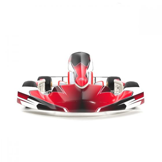 Prox Red Kart Graphics Kit Front Low View