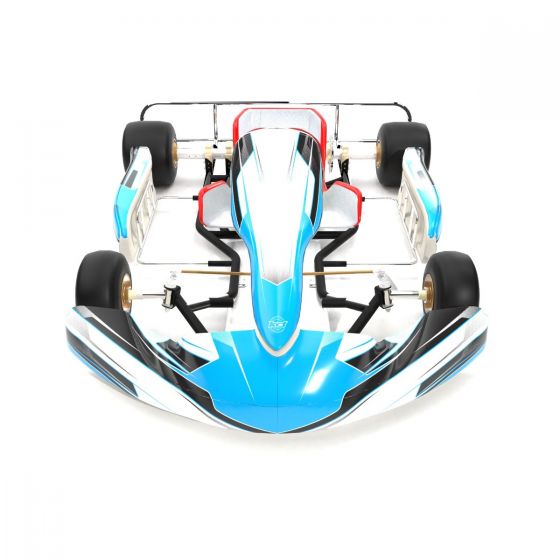 Pulse Blue Kart Graphics Kit Front High View