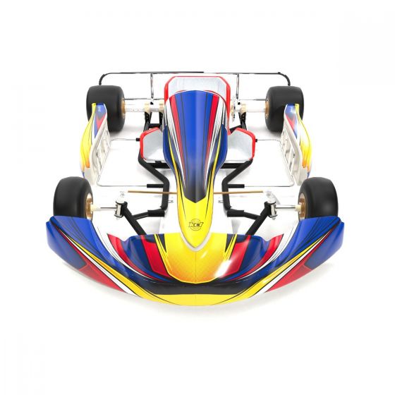 Silverstone Blue Kart Graphics Kit Front High View