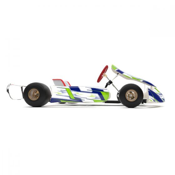 The One Blue Kart Graphics Kit Side View