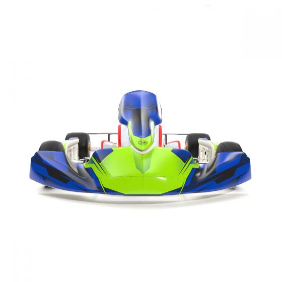 Xeon Blue Kart Graphics Kit Front Low View